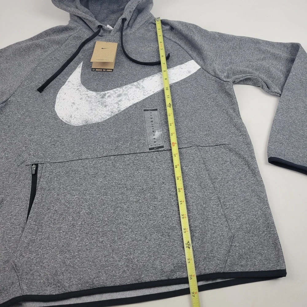 Nike Men's Medium Therma-FIT Pro Sweatshirt - Grey FZ1072-010‎ Hoodie New